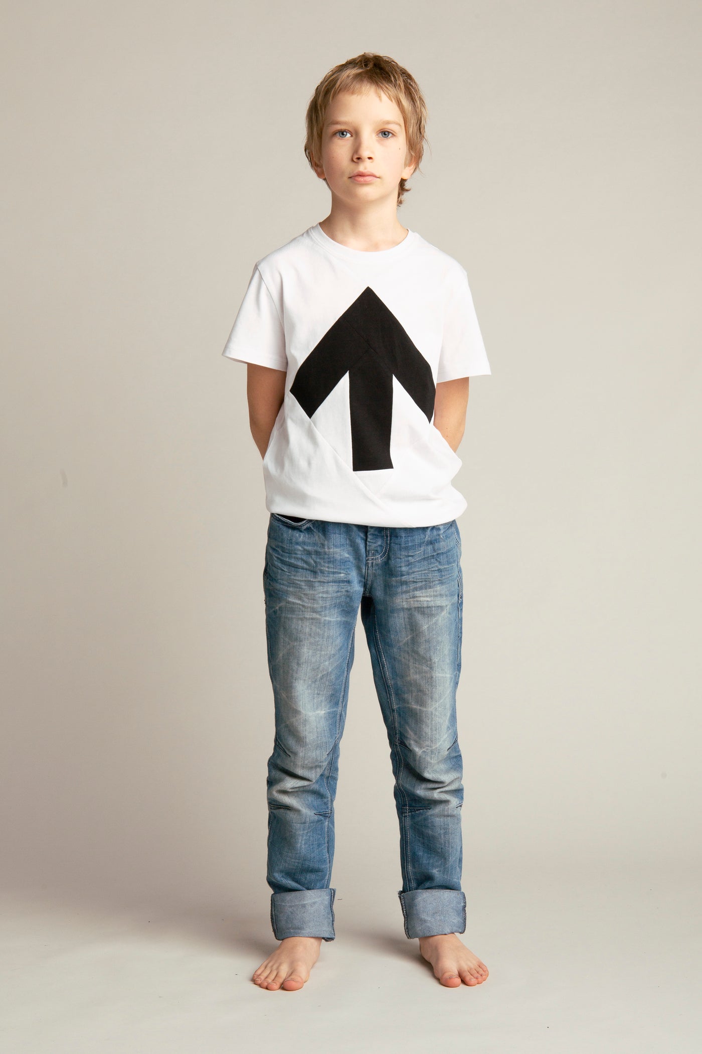 Up-shirt for kids | White, black