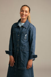 Recycled denim jacket for women | Blue, Team Estonia