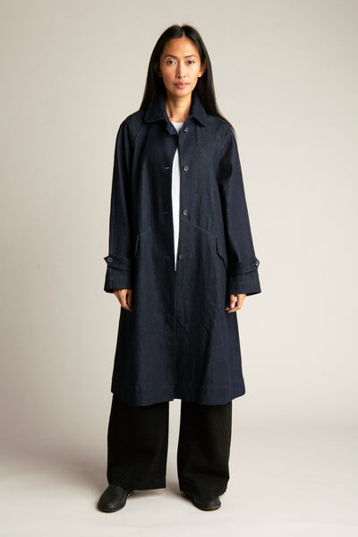 Women's Denim Coat | Dark blue