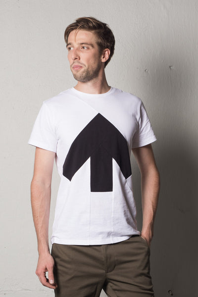 Up-shirt for men | White, black - Reet Aus
