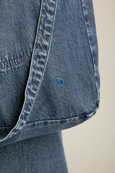 Recycled denim tote bag | Blue, Team Estonia