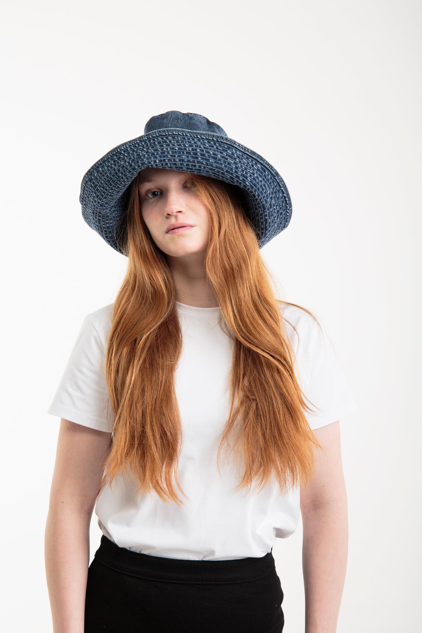 Recycled denim Sun Hat | Blue