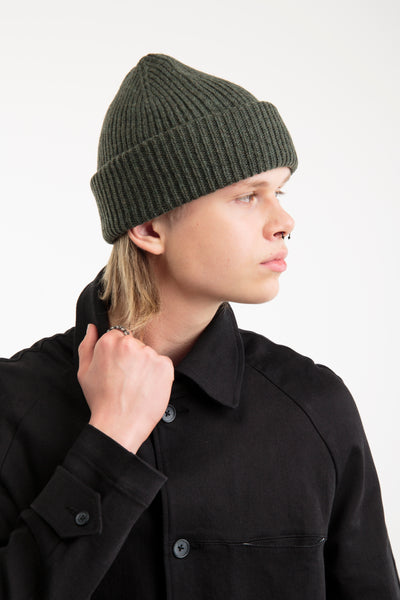 Seamless Unisex Hat from recycled wool | Green