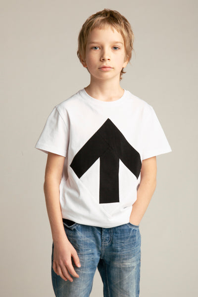 Up-Shirt für Kinder | Weiß, schwarz