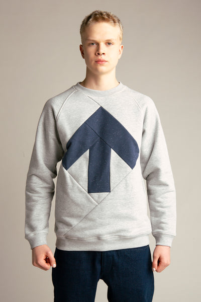 Sweatshirt for men | Grey, blue