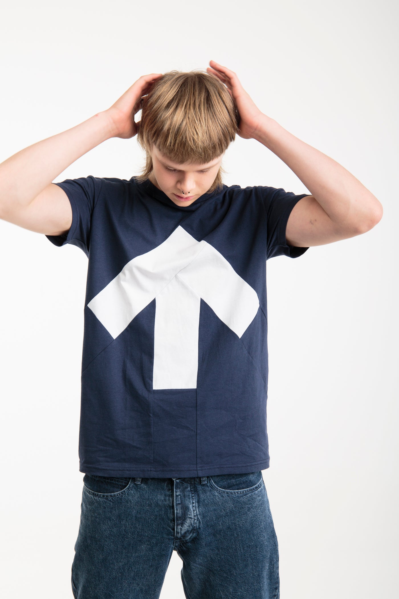 Up-shirt for men | Blue, white