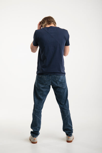 Up-shirt for men | Dark blue, tricolor