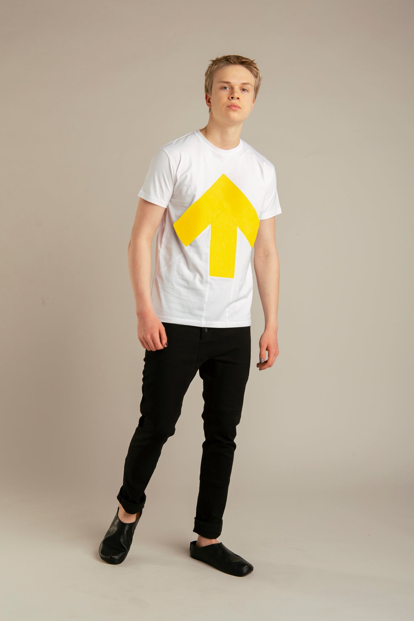 Up-shirt for men | White, yellow