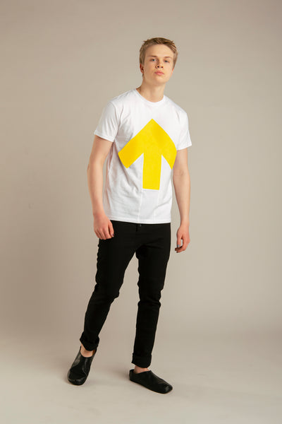 Up-Shirt für Herren | Weiß, Gelb