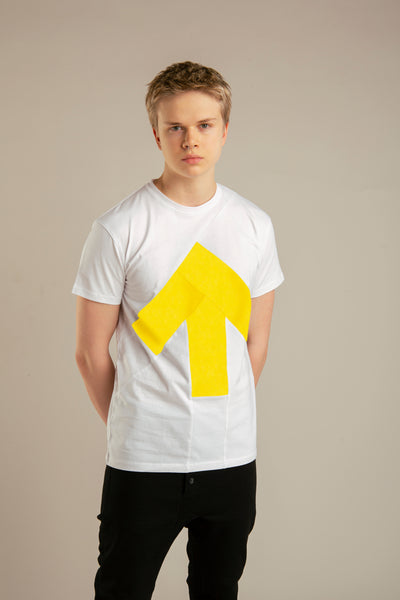 Up-Shirt für Herren | Weiß, Gelb