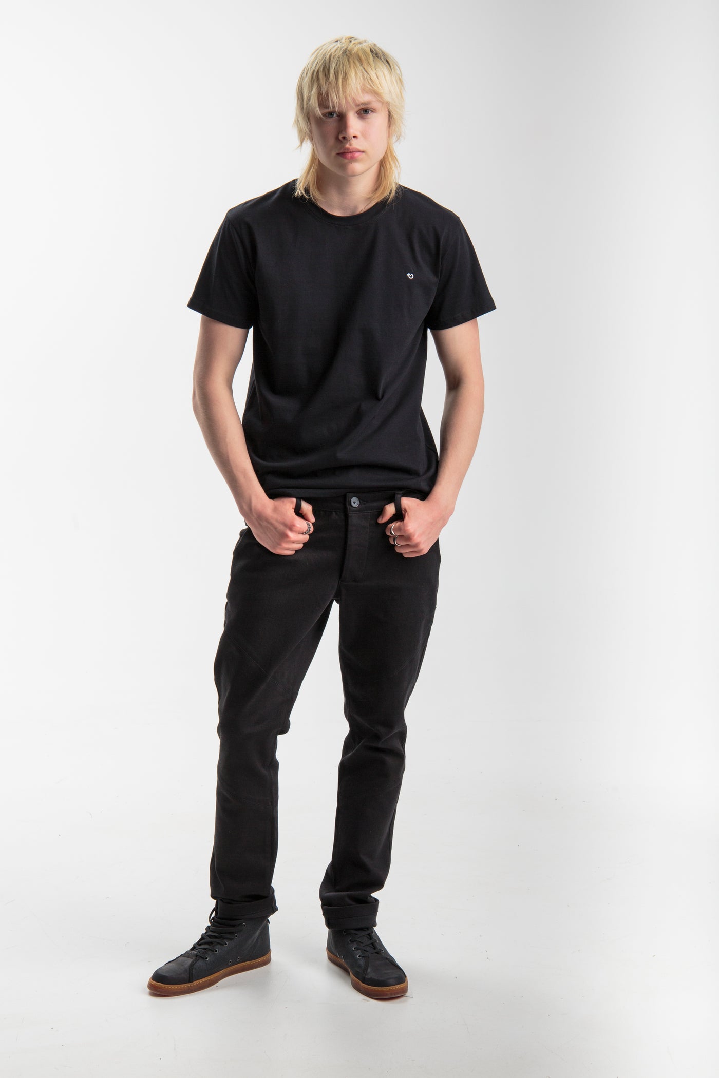 Meeste up-shirt, Basic noole tikandiga | Must, valge