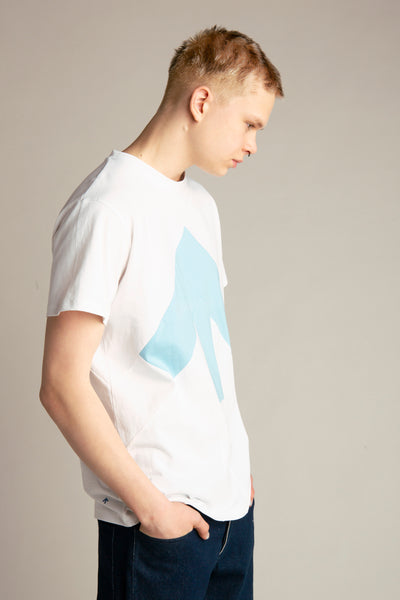 Up-shirt for men | White, light blue