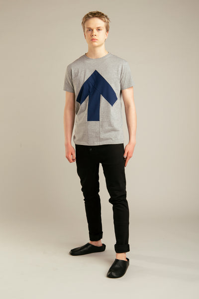 Up-shirt for men | Grey, blue