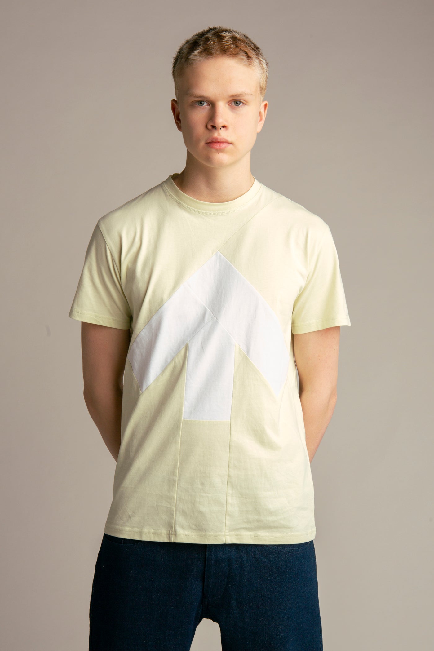Up-shirt for men | Light green, white