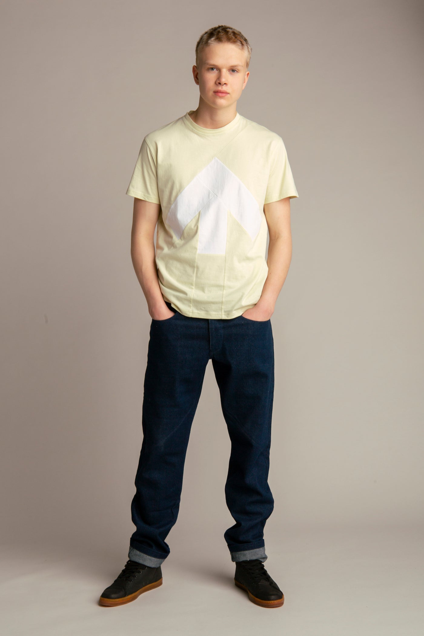 Up-shirt for men | Light green, white