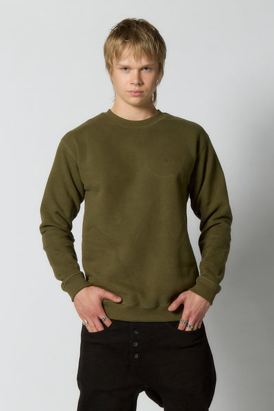 Basic Sweatshirt for Men | Olive green