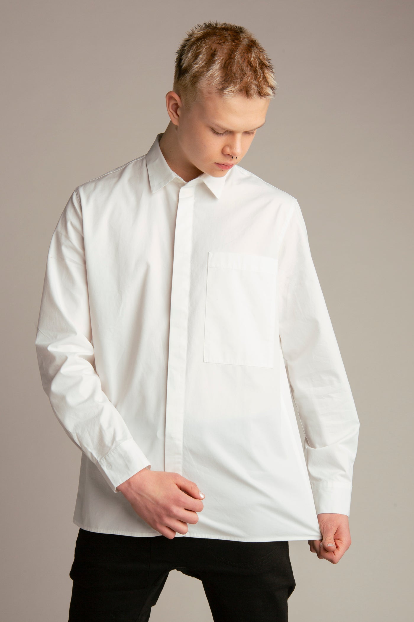 Regular fit shirt for men | White