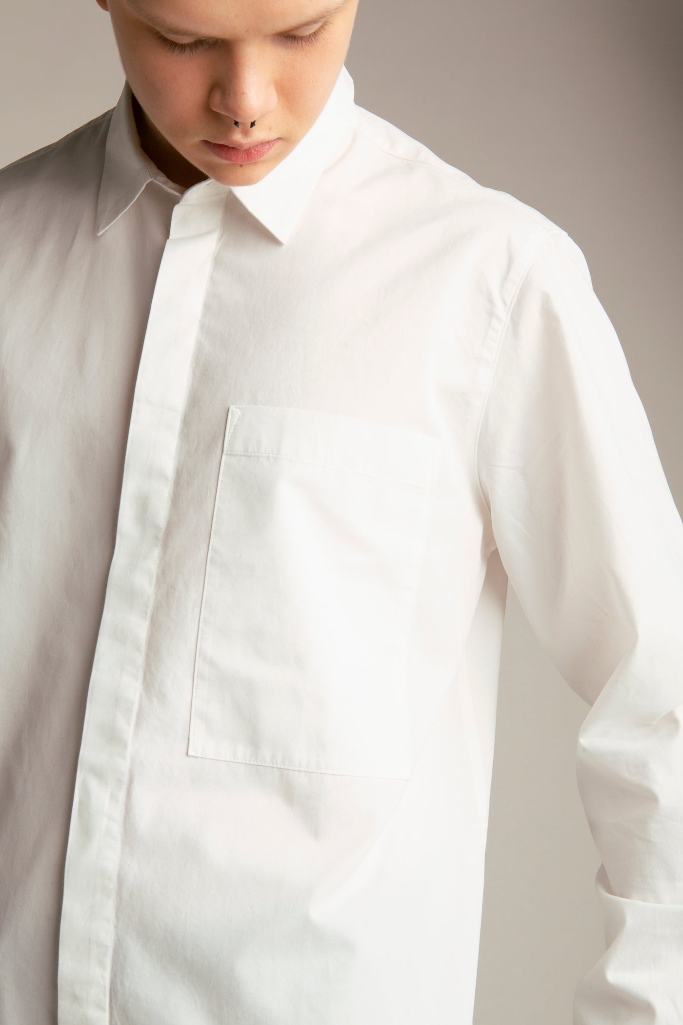 Regular fit shirt for men | White