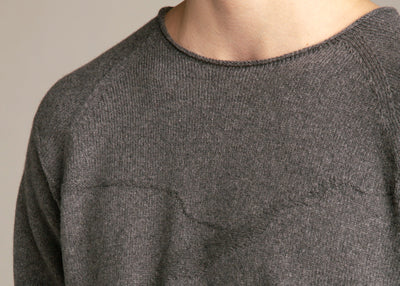 Seamless sweater from recycled wool | Grey