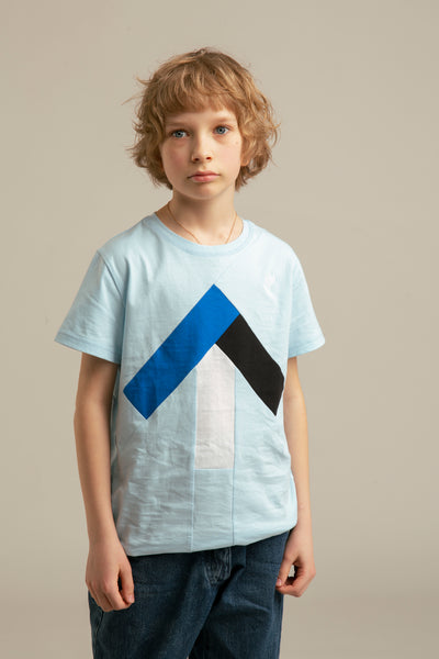 Up-shirt for kids | Blue, Team Estonia