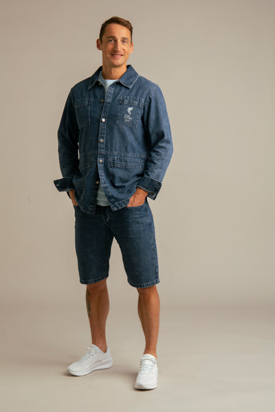 Recycled Denim Jacket for Men | Blue, Team Estonia