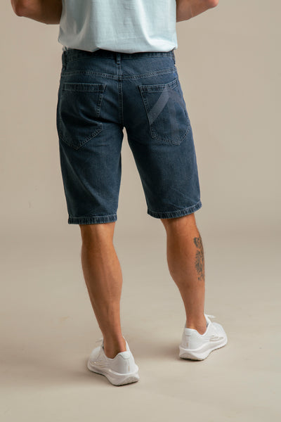 Recycled Denim Shorts for Men | Blue