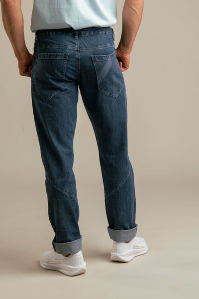 Recycled Denim Jeans for Men | Blue