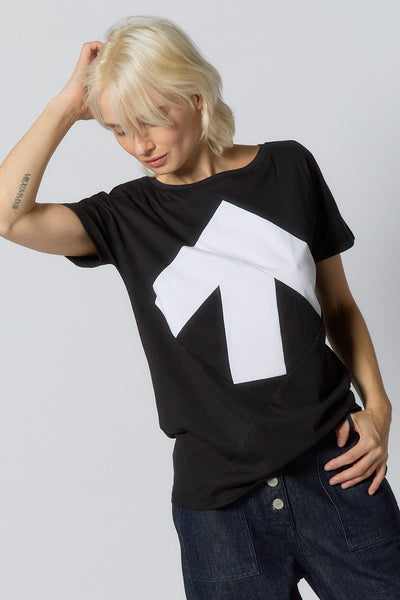 Up-Shirt für Damen | Schwarz, weiß