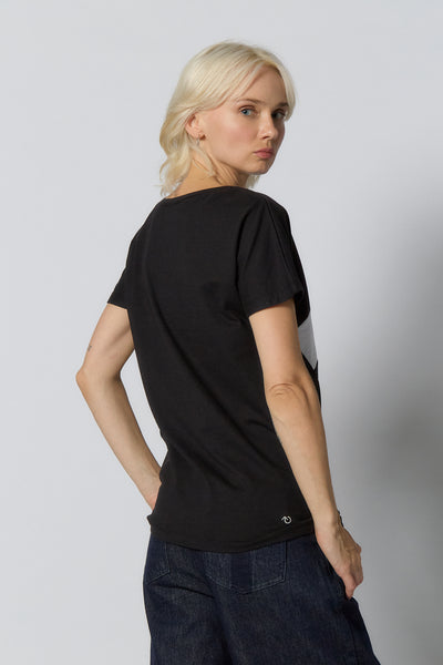 Up-Shirt für Damen | Schwarz, weiß