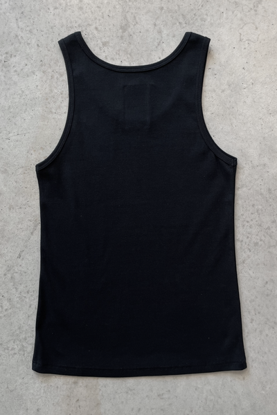 Tank top for women, Basic with arrow embroidery | Black, black