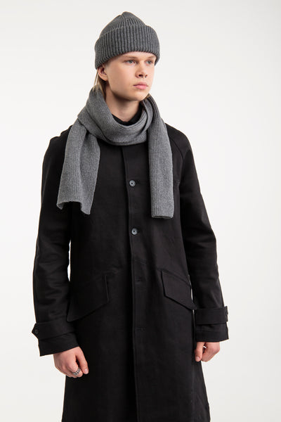 Seamless Unisex Scarf from recycled wool | Grey
