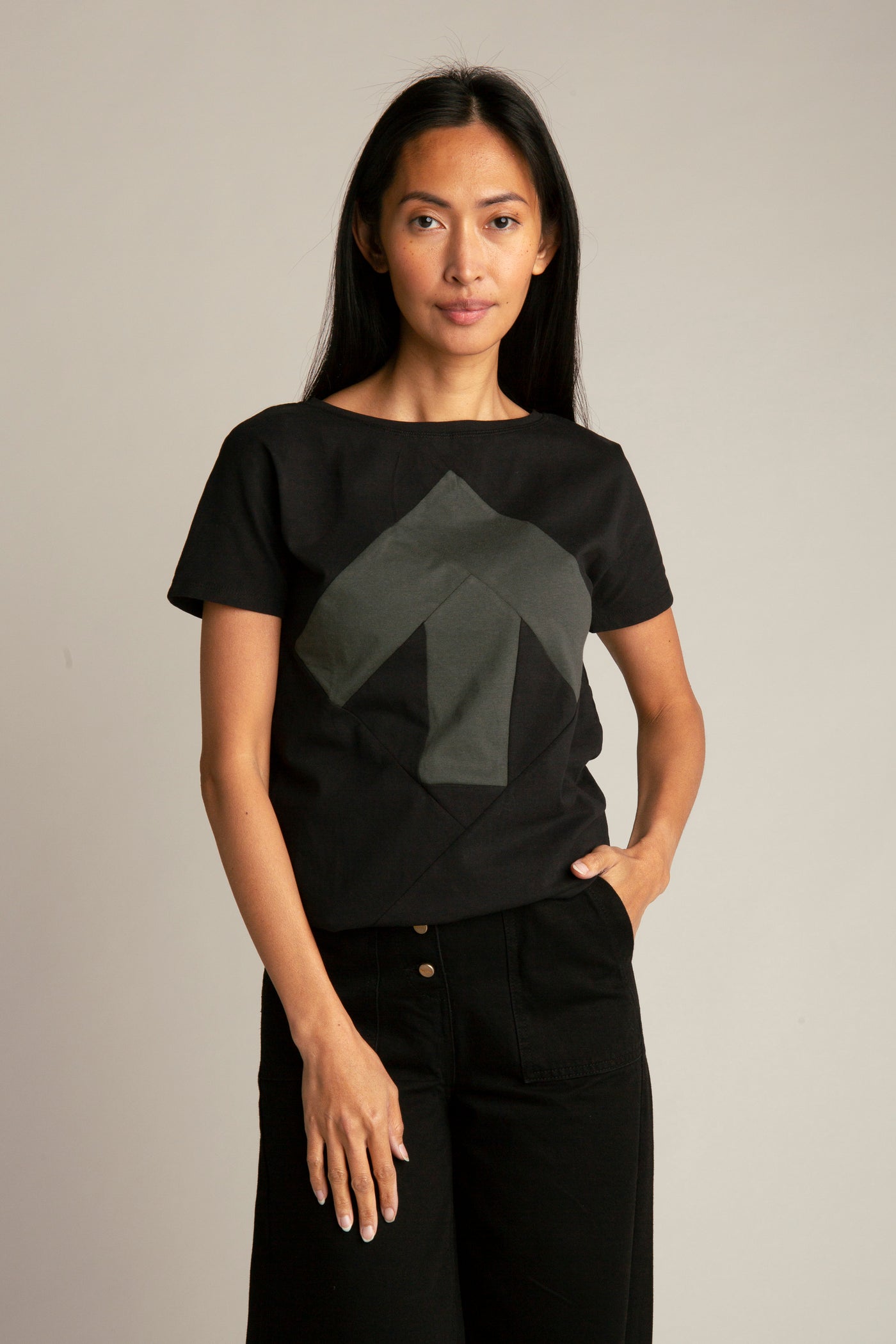 Up-shirt for women | Black, Green