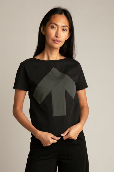 Up-shirt for women | Black, Green