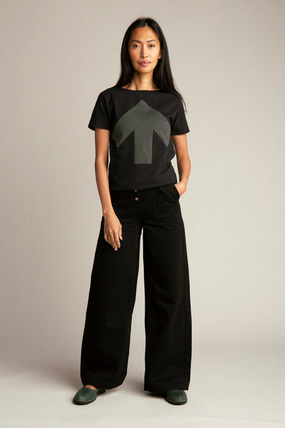 Up-shirt for women | Black, Green