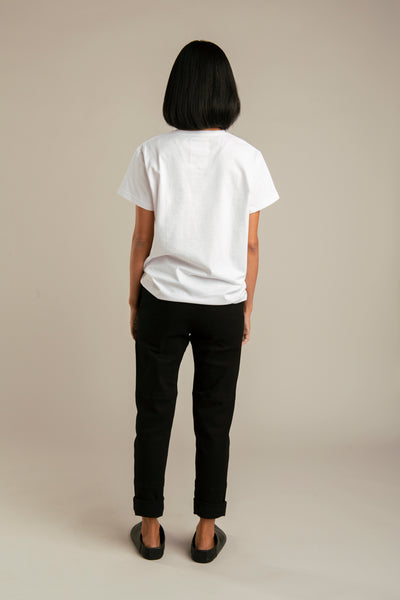 Up-shirt for women, Dove motif | White, light blue
