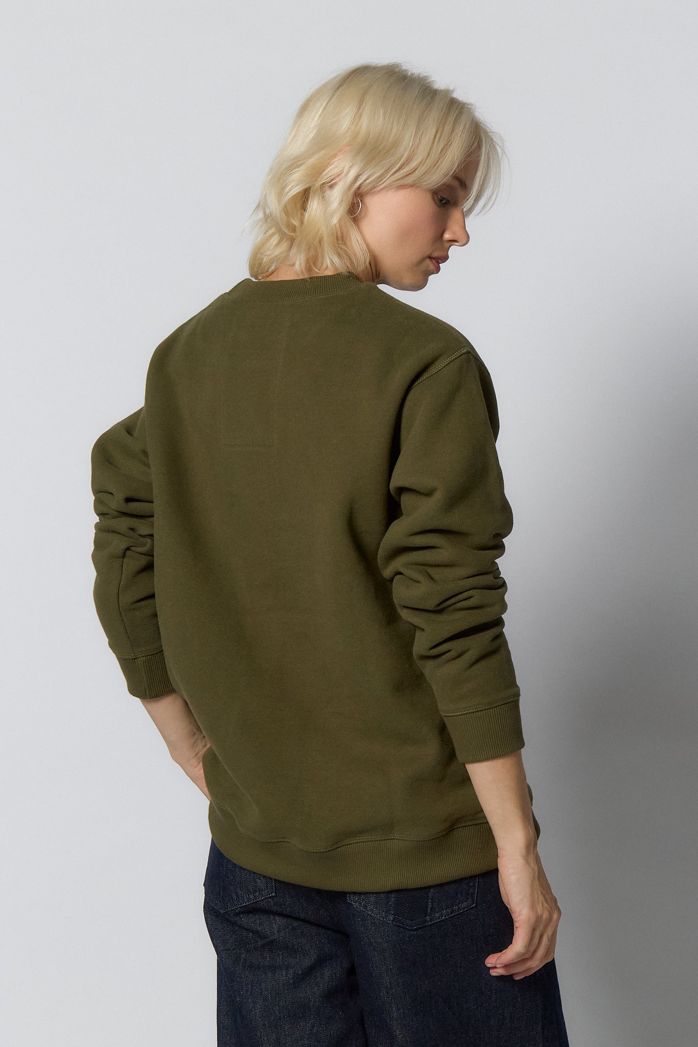 Basic Sweatshirt for Women | Olive green