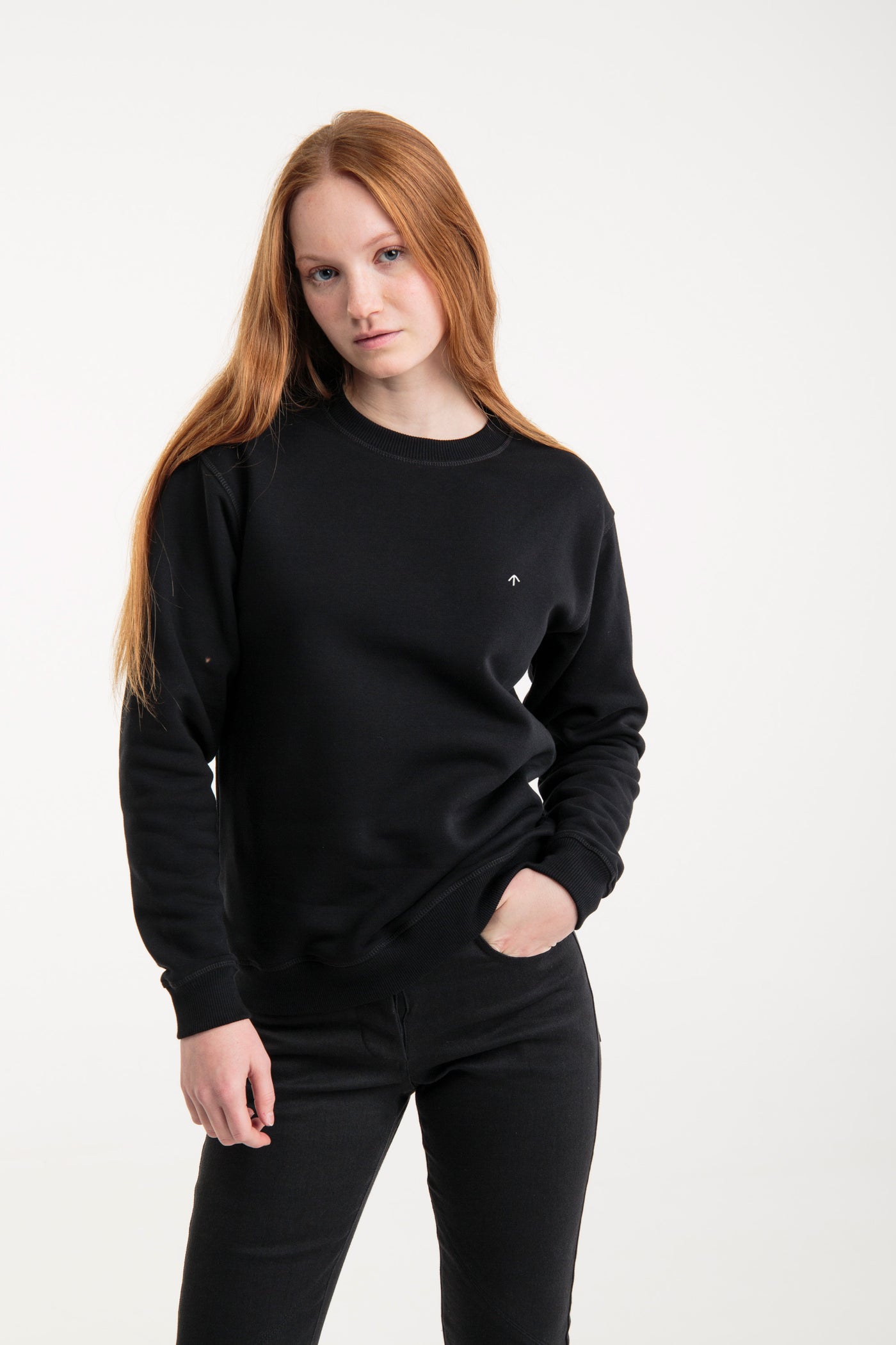 Basic sweatshirt for women | Black
