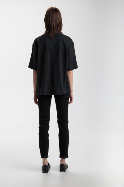 Oversized T-shirt for women, URB I Black