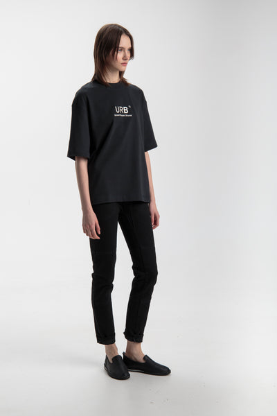 Oversized T-shirt for women, URB I Black