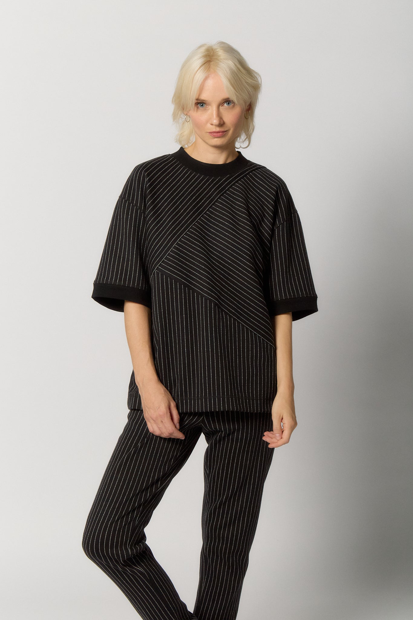 Oversized T-shirt for Women | Black-white