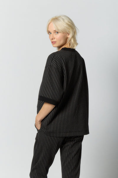 Oversized T-shirt for Women | Black-white