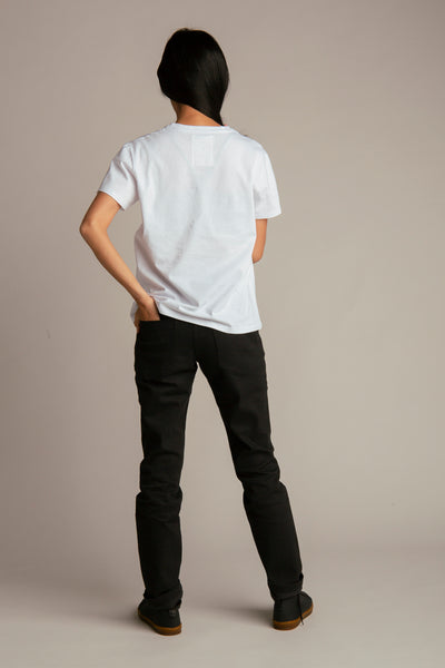 Naiste up-shirt, Basic noole tikandiga | Valge, valge