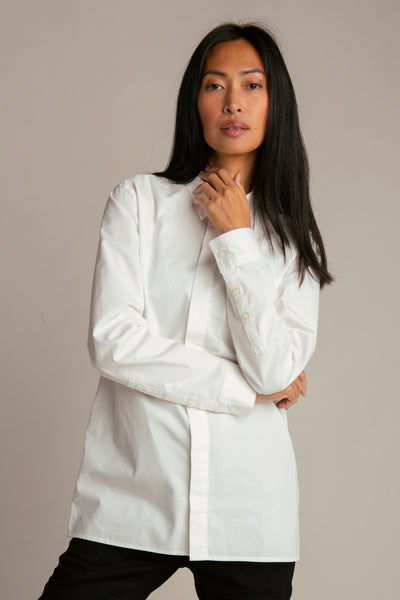 Regular fit shirt for women | White