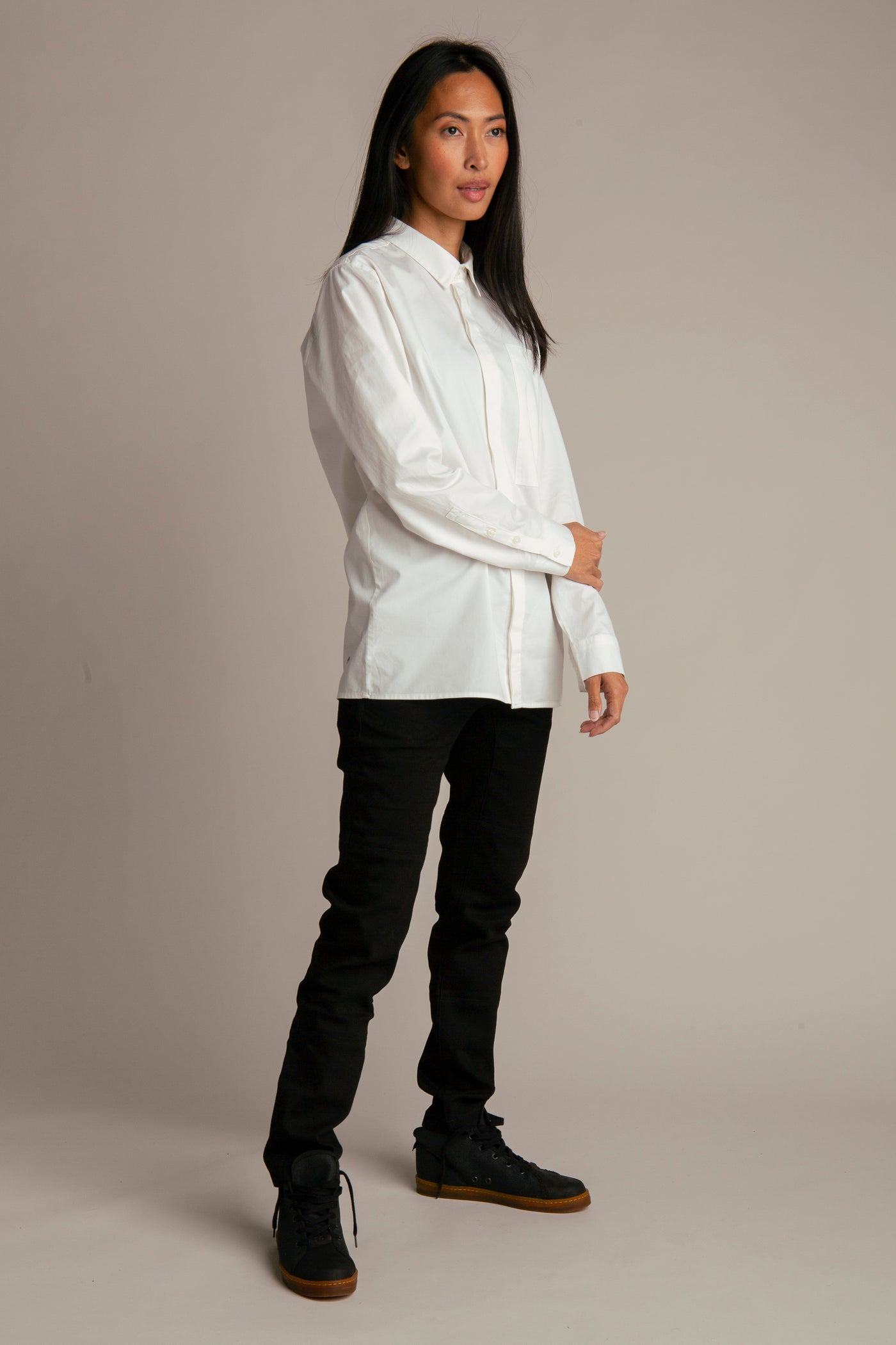 Regular fit shirt for women | White