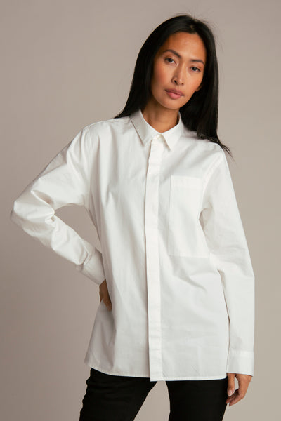Regular-Fit-Shirt für Damen | Weiß