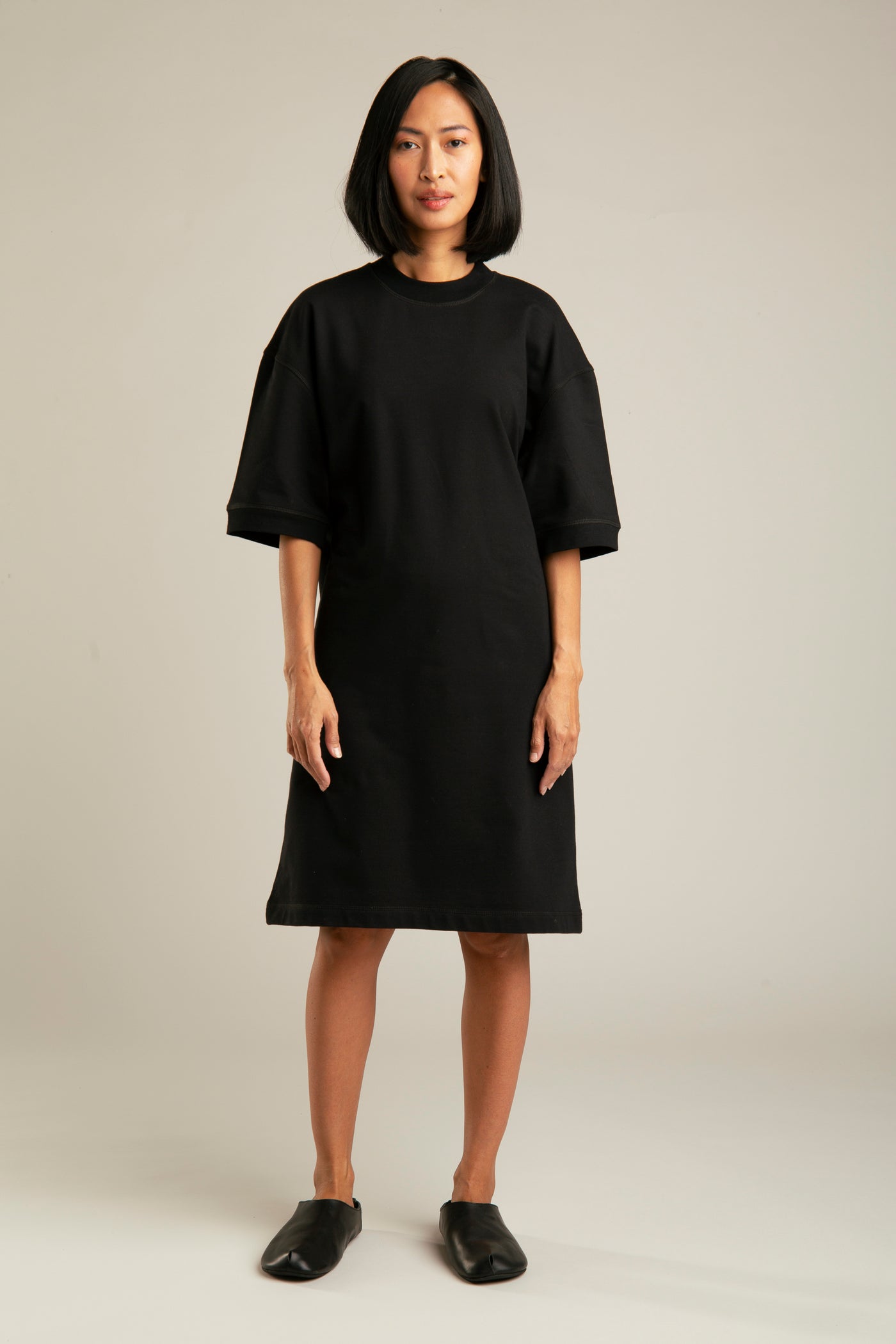 Übergrößes Kleid | Schwarz