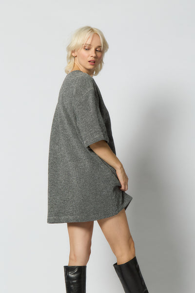 Oversized Tunic for Women | Black-white