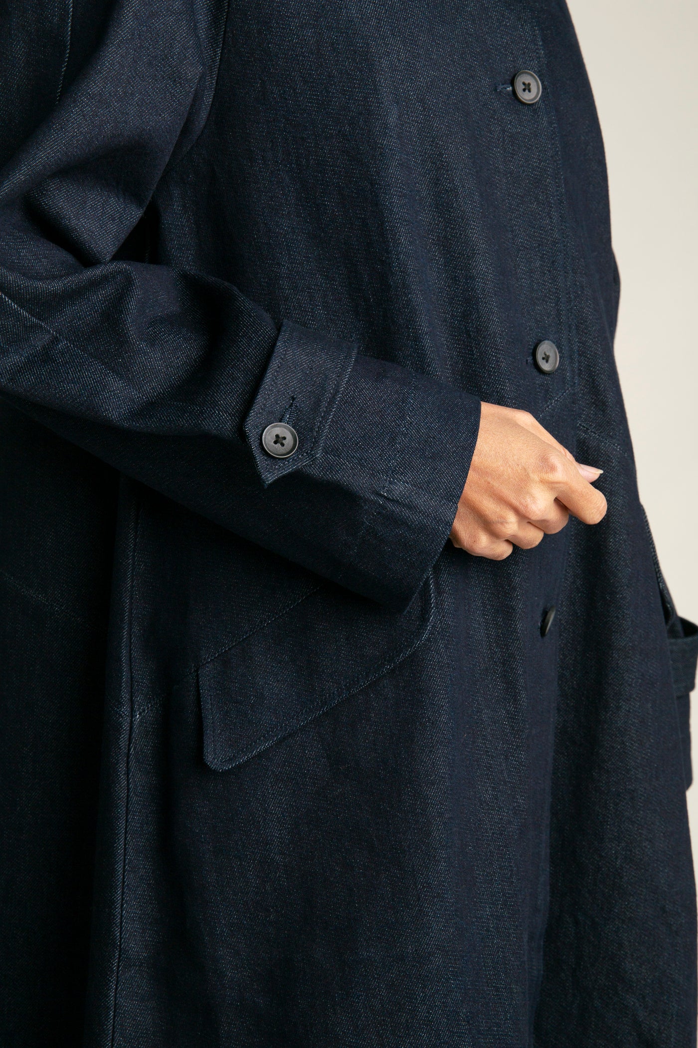 Women's Denim Coat | Dark blue