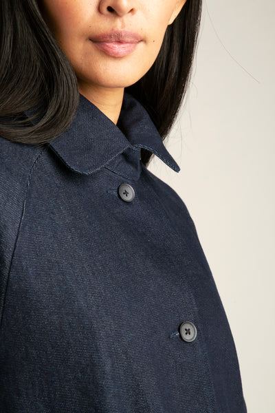 Women's Denim Coat | Dark blue