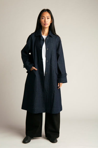 Women's Denim Coat | Dark blue